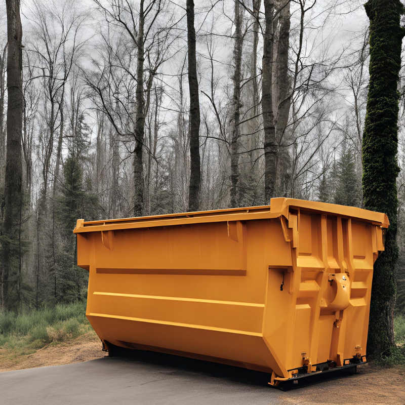 Construction site roll-off dumpsters