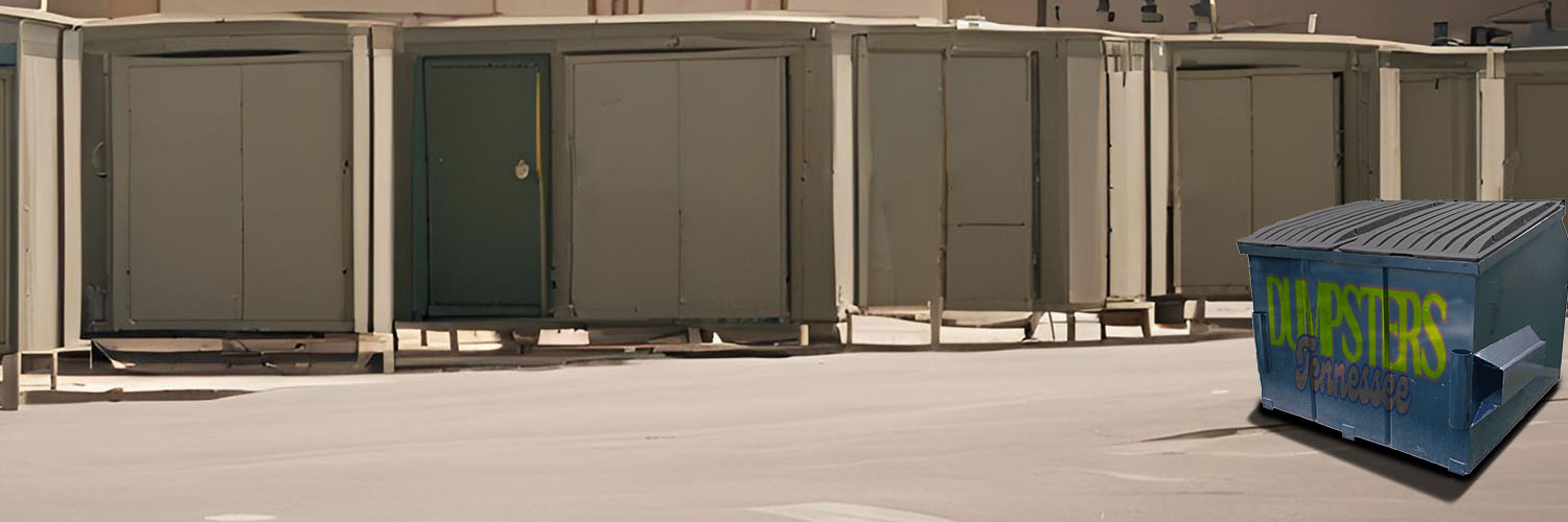Roll-off dumpsters for construction sites